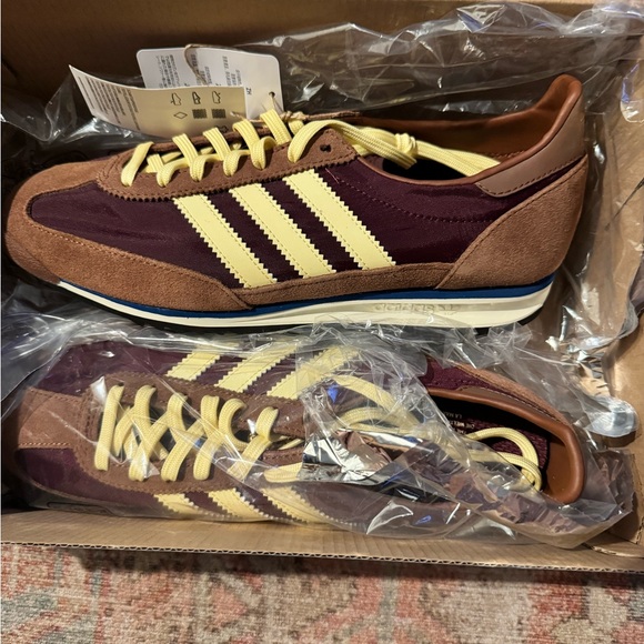 adidas Originals SL72 OG Sneakers Brown, Maroon and Cream - Picture 2 of 3
